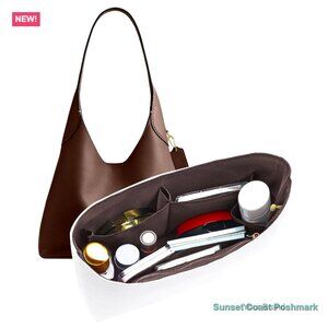 Dupont Paper Purse Organizer Insert with 4 Pockets for Tote Handbags